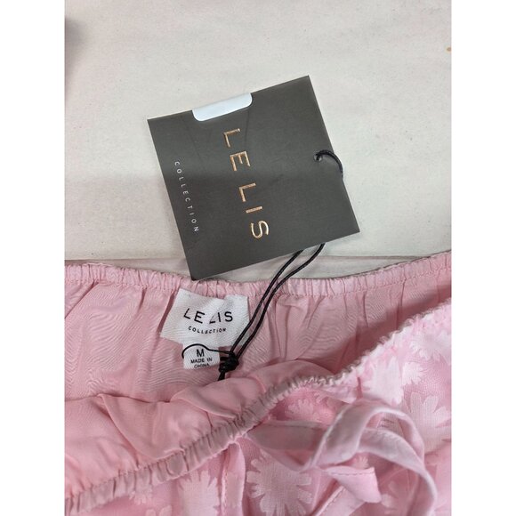 Lelis Baby Pink Floral Cap Sleeve Blouse Medium - Picture 2 of 8